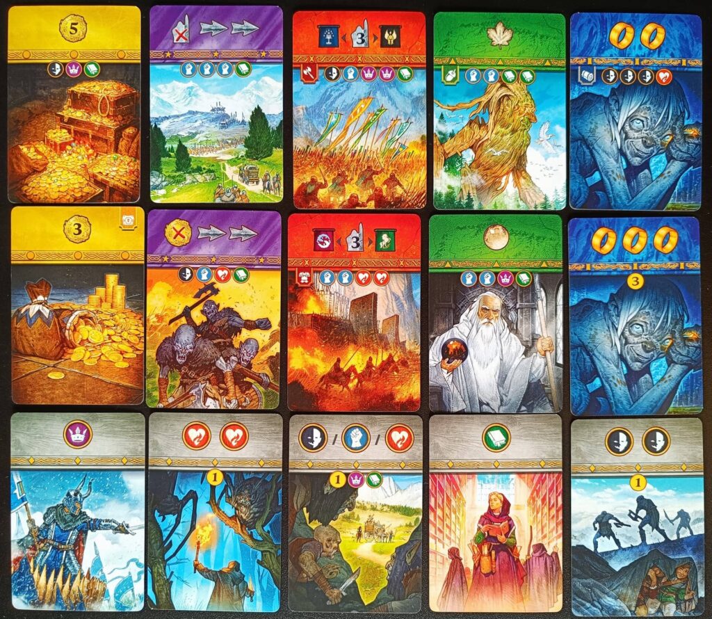 Pán prstenů Duel o Středozem - karty