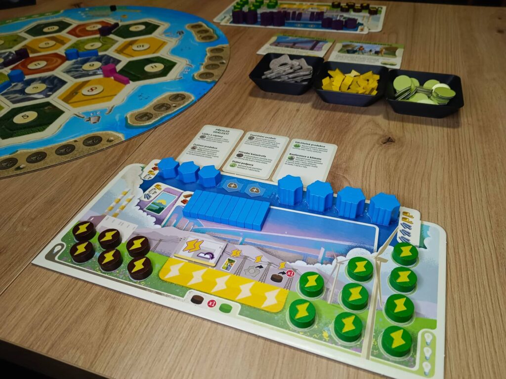 Catan Energie - příprava desky hráče