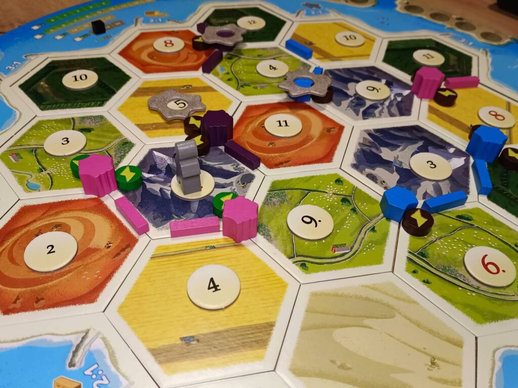 Catan Energie - rozehraná partie
