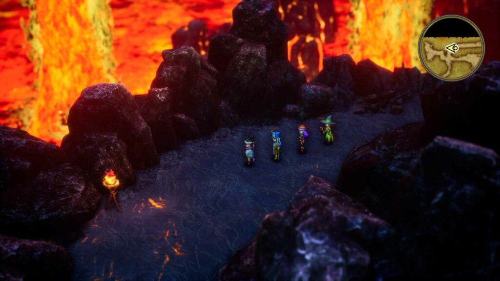 Dragon Quest HD-2D remake - Uvnitř sopky