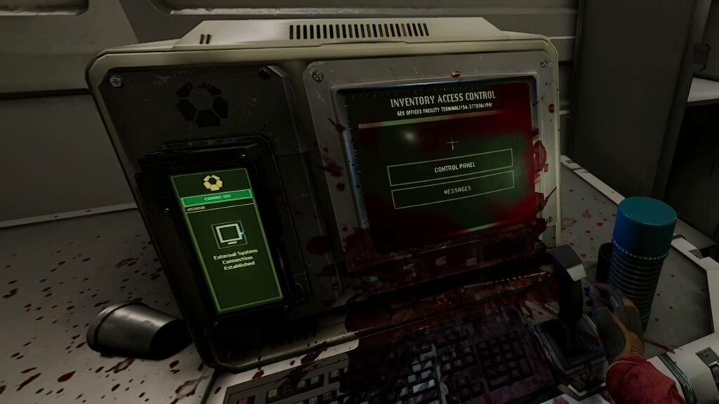 Alien: Rogue Incursion - počítačový terminál