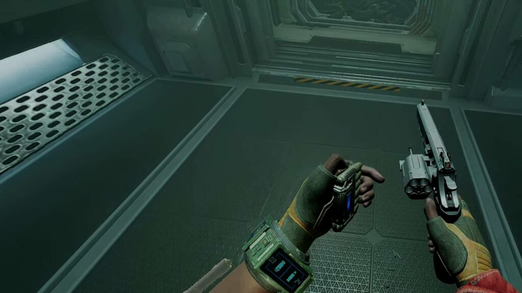 Alien: Rogue Incursion - přebíjení revolveru