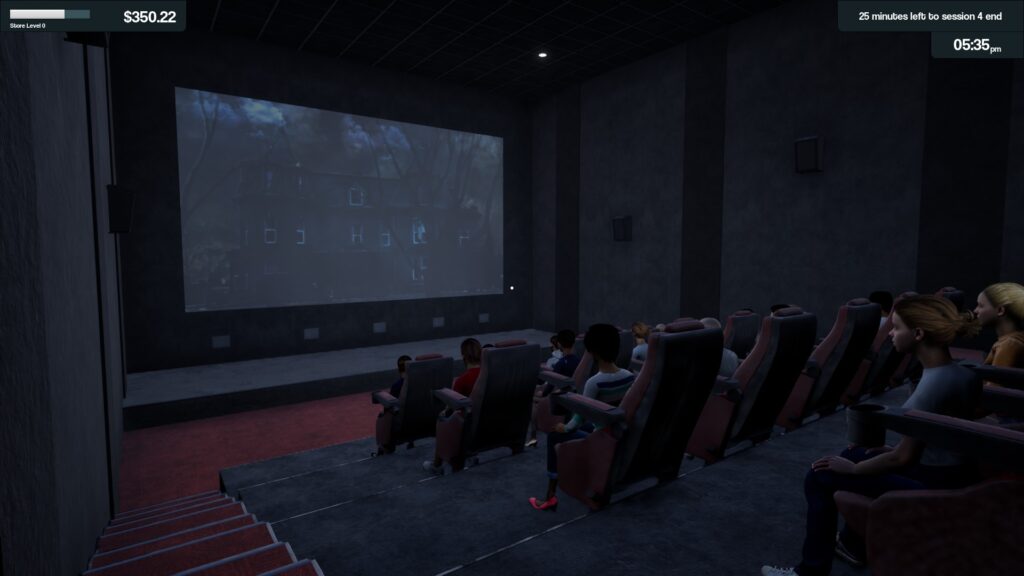 Cinemaster Cinema Simulator - promítání
