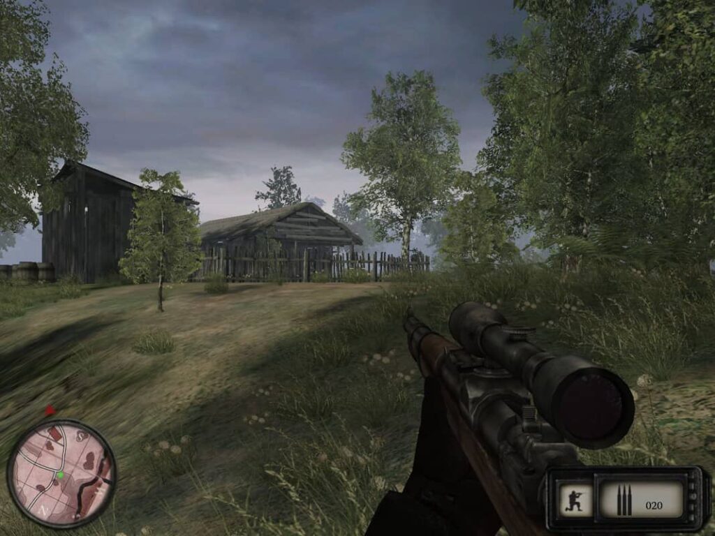 Sniper: Art of Victory - Evropské prostředí plné bříz