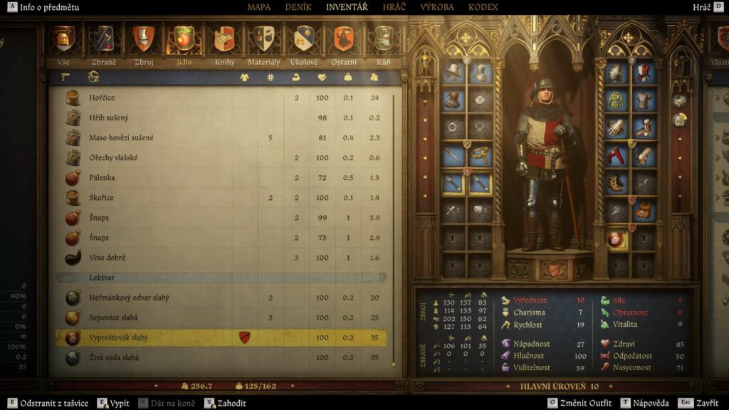 Kingdom Come: Deliverance II - přepracované menu