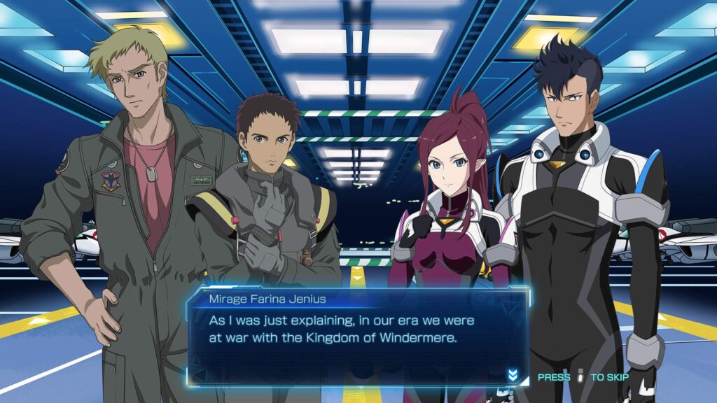 MACROSS Shooting Insight - dialogová obrazovka