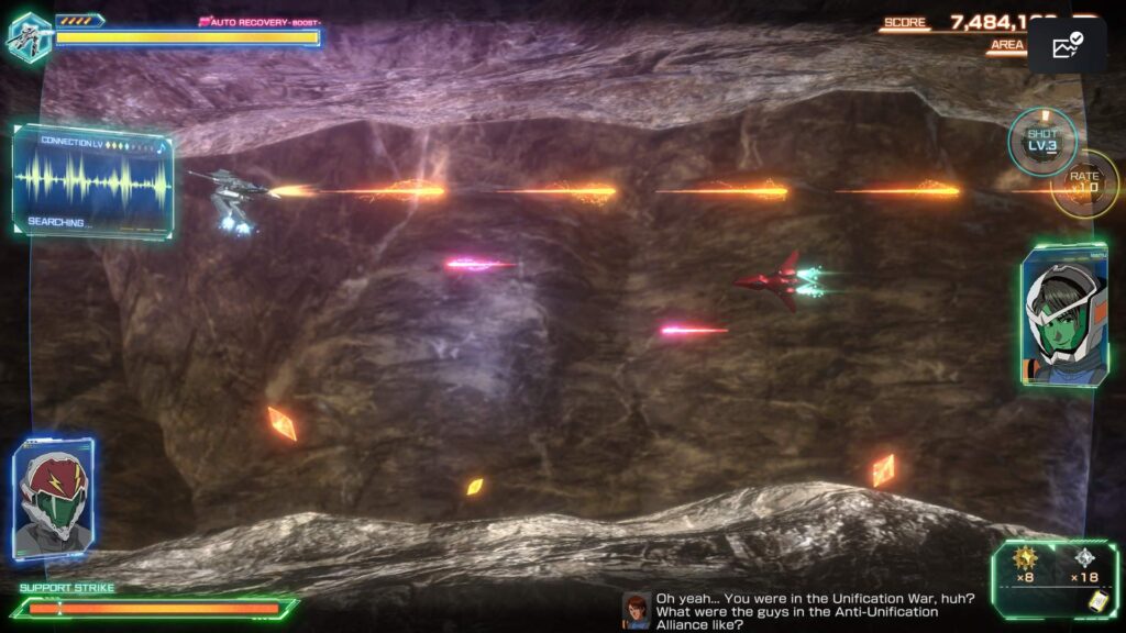 MACROSS Shooting Insight - horizontální úroveň