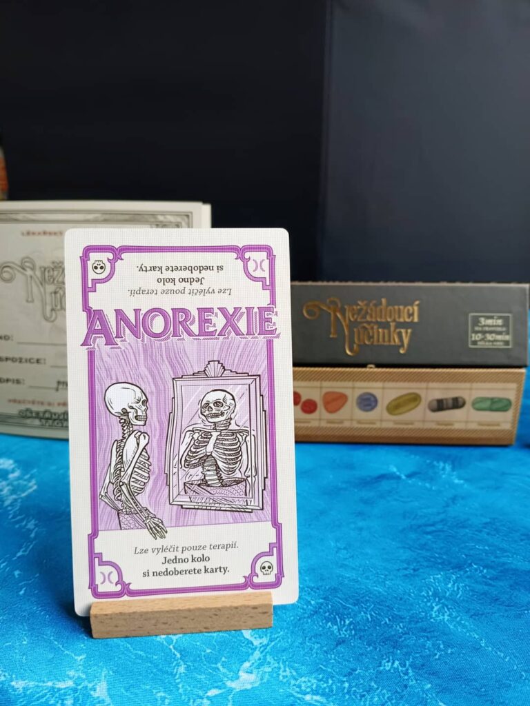 Nežádoucí účinky - karta anorexie