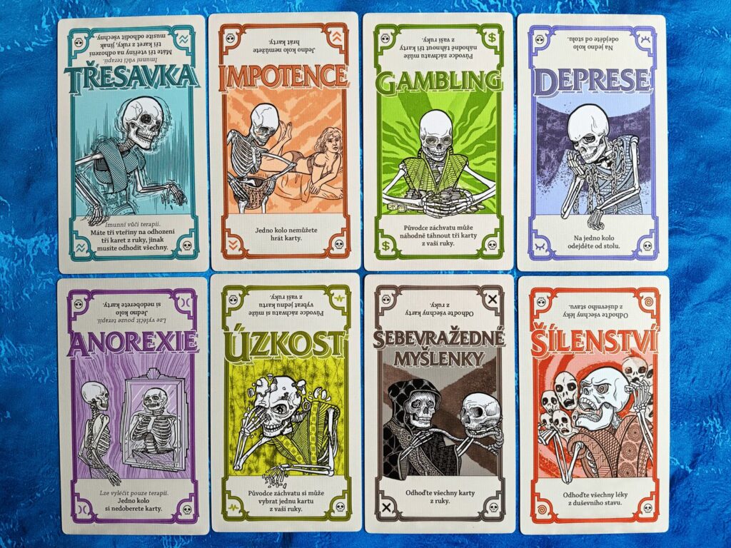 Nežádoucí účinky - všechny nemoci ve hře