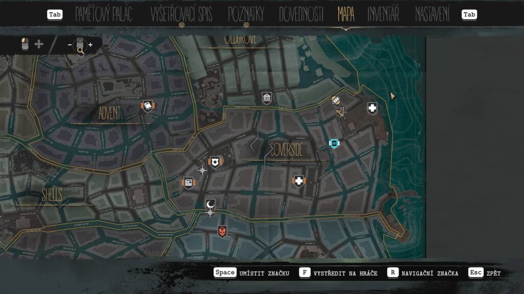The Sinking City - mapa