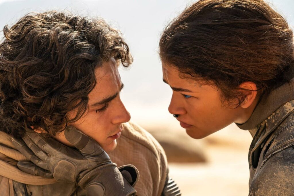 Duna Část druhá - Timothée Chalamet, Zendaya