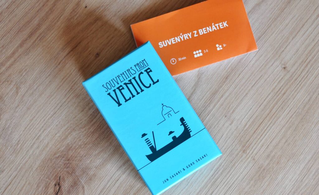 Suvenýry z Benátek - krabička s pravidly