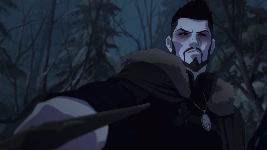 The Witcher Nightmare of the Wolf - na lovu