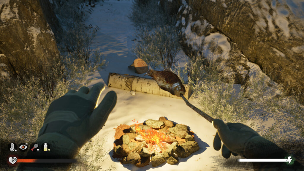 Winter Survival - rybka na másle na grillu