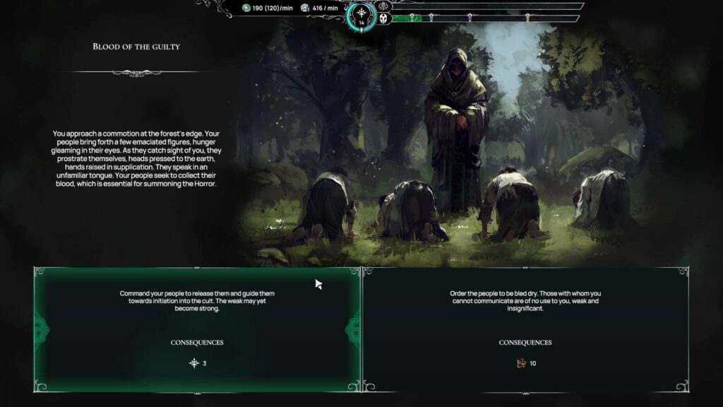 Worshipper of Cthulhu - příběhové volby