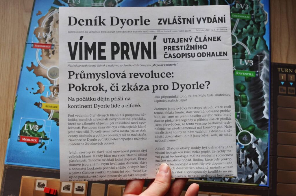 Dopravní impérium - zvláštní vydání deníku Dyorle
