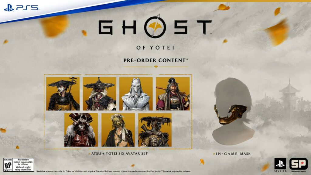 Ghost of Yōtei - předobjednávkové bonusy