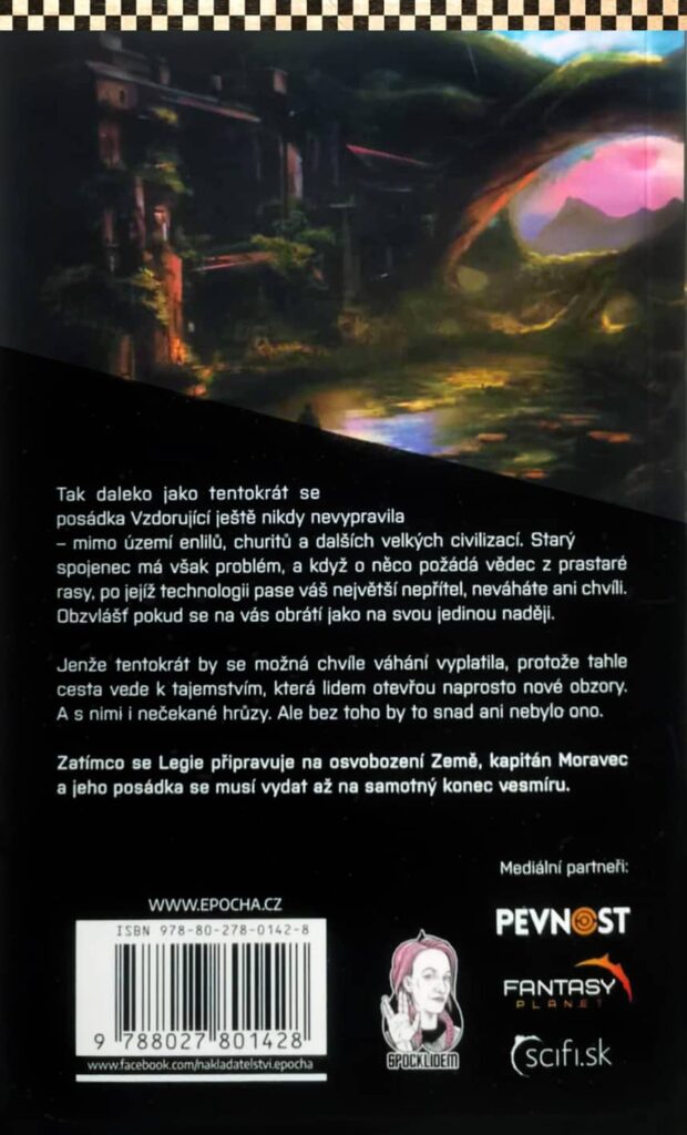 Legie Na konci vesmíru - zadní strana