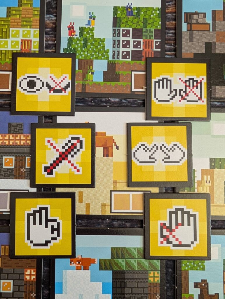 Minecraft: Builders & Biomes Junior - žetony výzvy