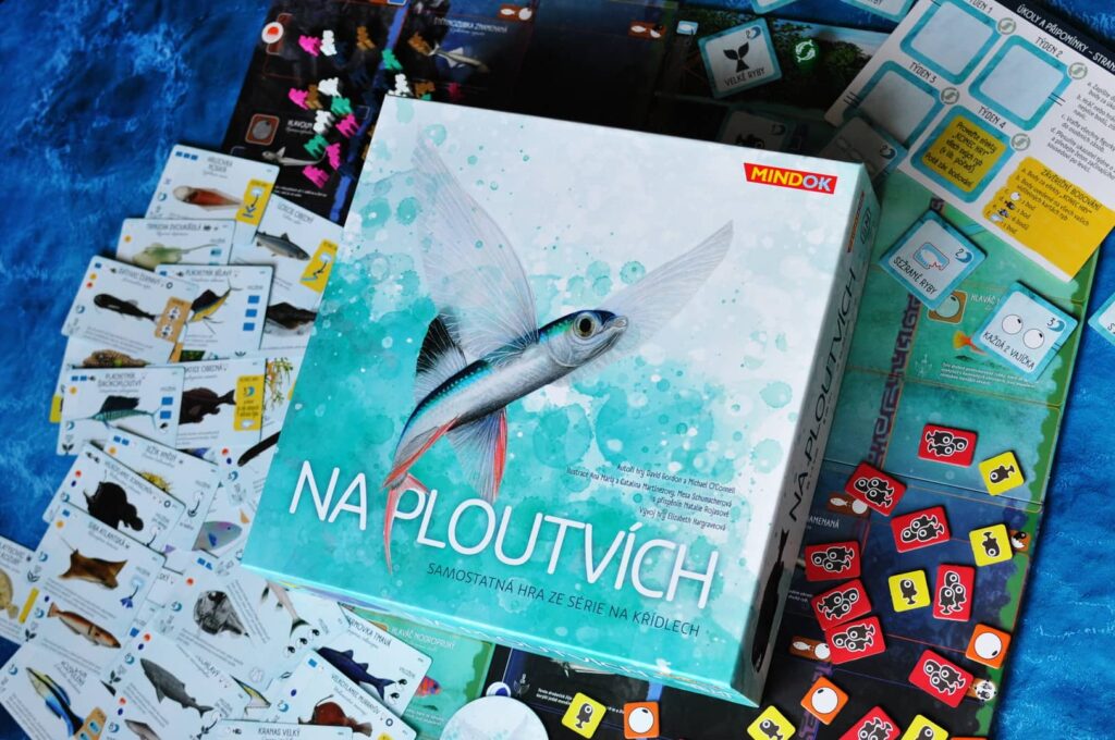 Na ploutvích - krabice s komponenty