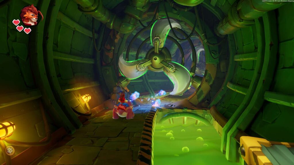 Nikoderiko: The Magical World - Director's Cut - žába před větrákem