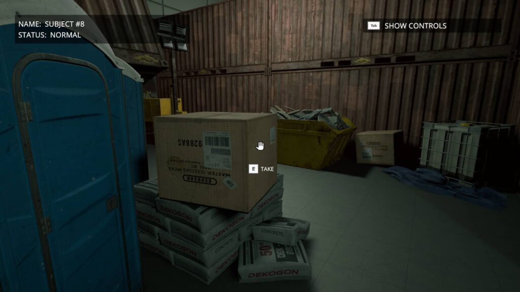 SCP Control Error - testování subjektu