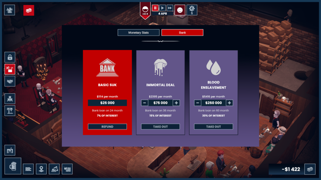 Blood Bar Tycoon – bonusy pro všechny
