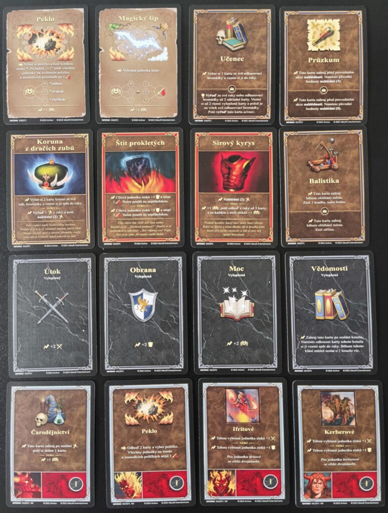 Heroes of Might and Magic III - Peklo - karty