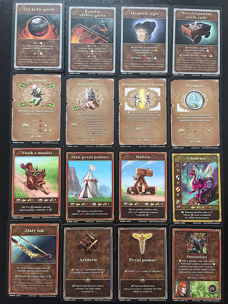 Heroes of Might and Magic III – Bašta - karty