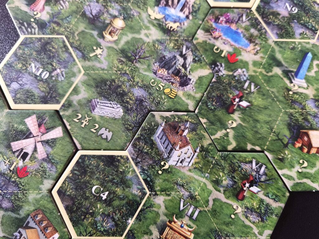 Heroes of Might and Magic III – Pevnost - detail herního plánu