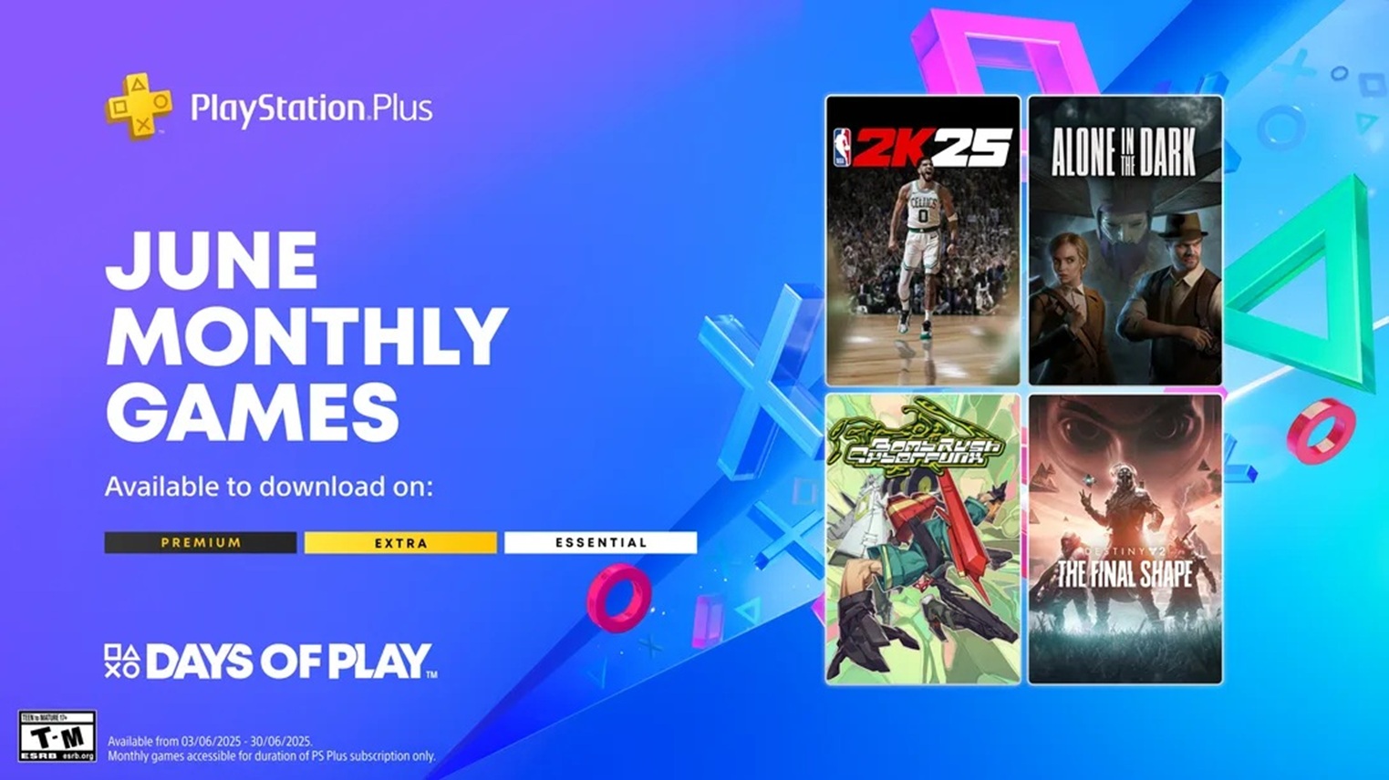 PS Plus červen 2025 náhled