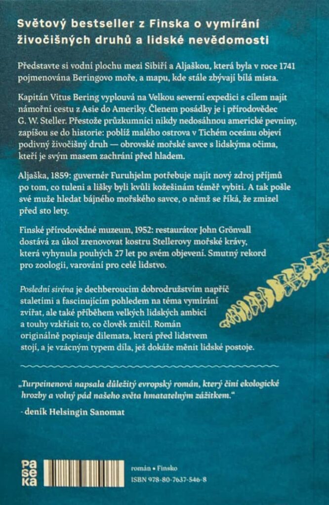 Poslední siréna - zadní strana obálky
