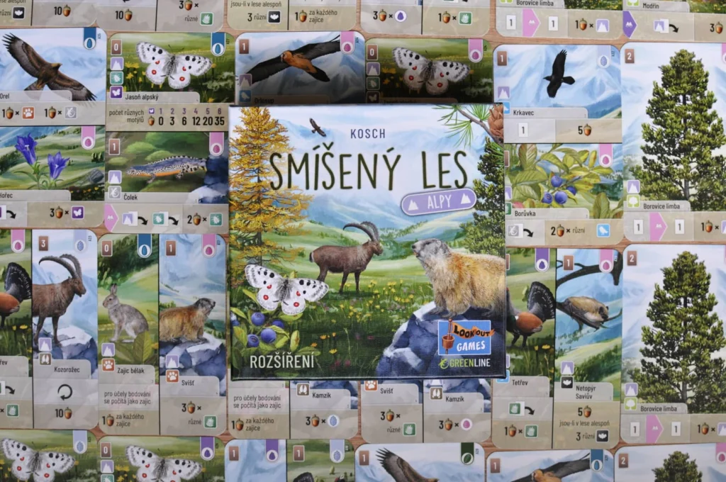 Smíšený les Alpy náhled