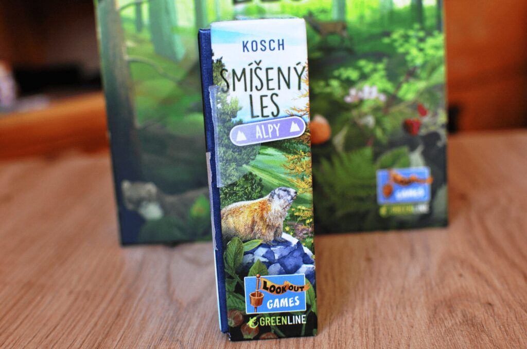 Smíšený les Alpy - rozšíření