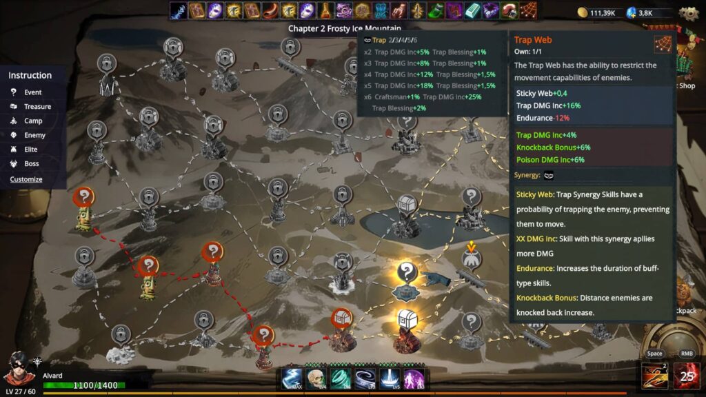 Artifact Seeker - mapa