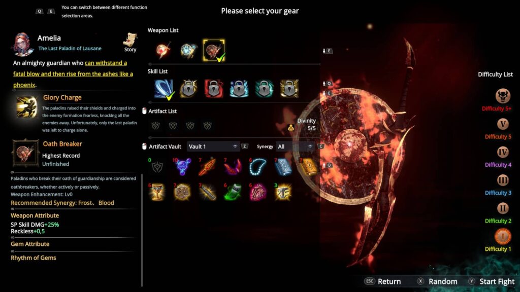 Artifact Seeker - zbraně a schopnosti