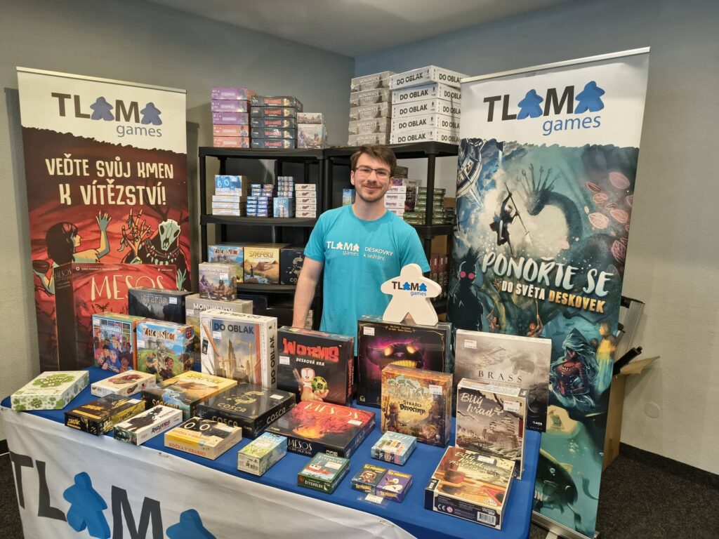 Brnohraní - stánek TLAMA games