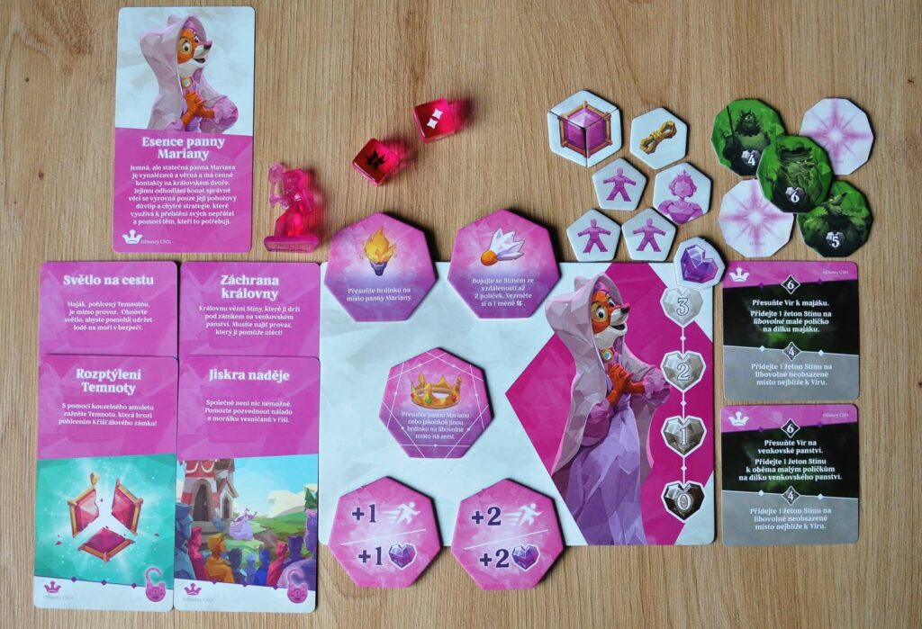 Disney Chronicles of Light Temnota na ústupu - komponenty Panny Mariany