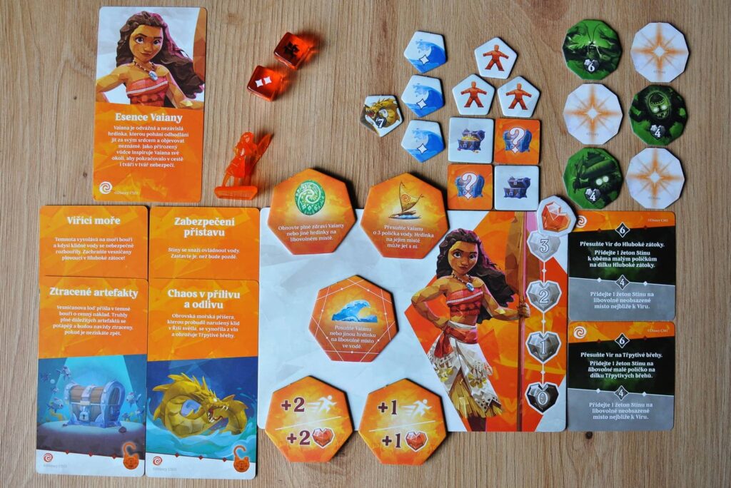 Disney Chronicles of Light Temnota na ústupu - komponenty Vaiany