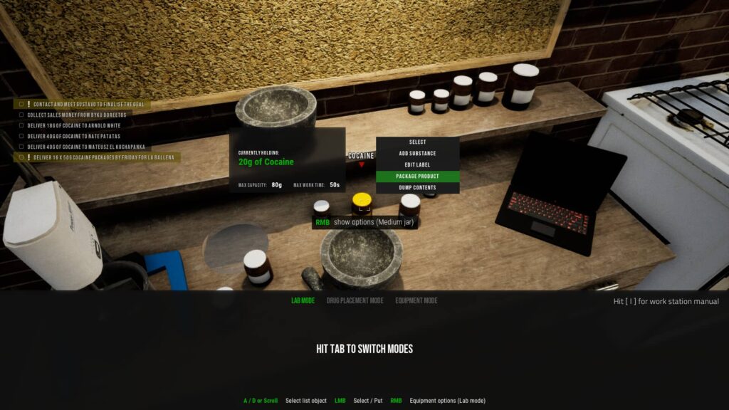 Drug Dealer Simulator - vytváření drog