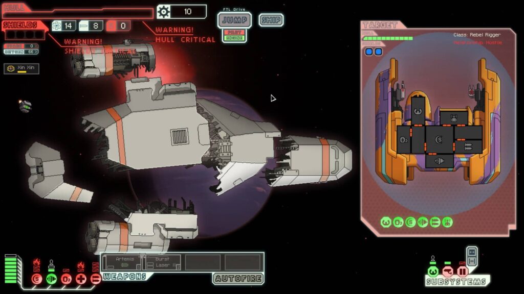 FTL Faster Than Light - rozpadlá loď