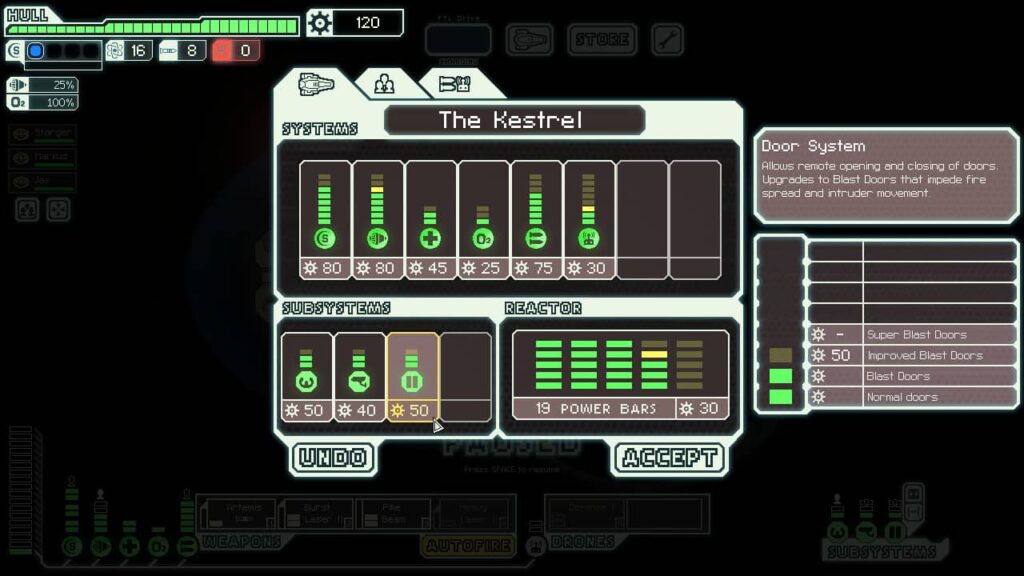 FTL Faster Than Light - systémy