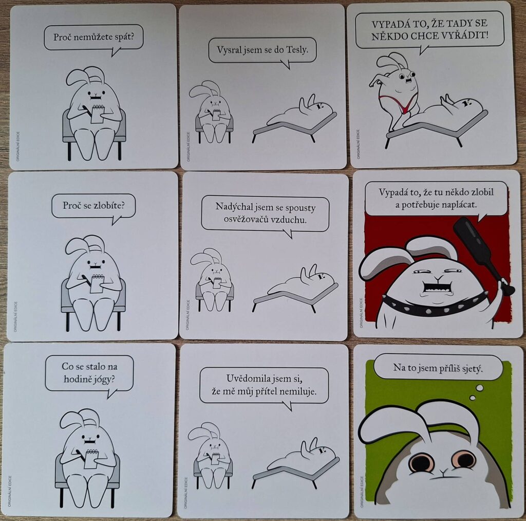 Příšerný terapeut - karty