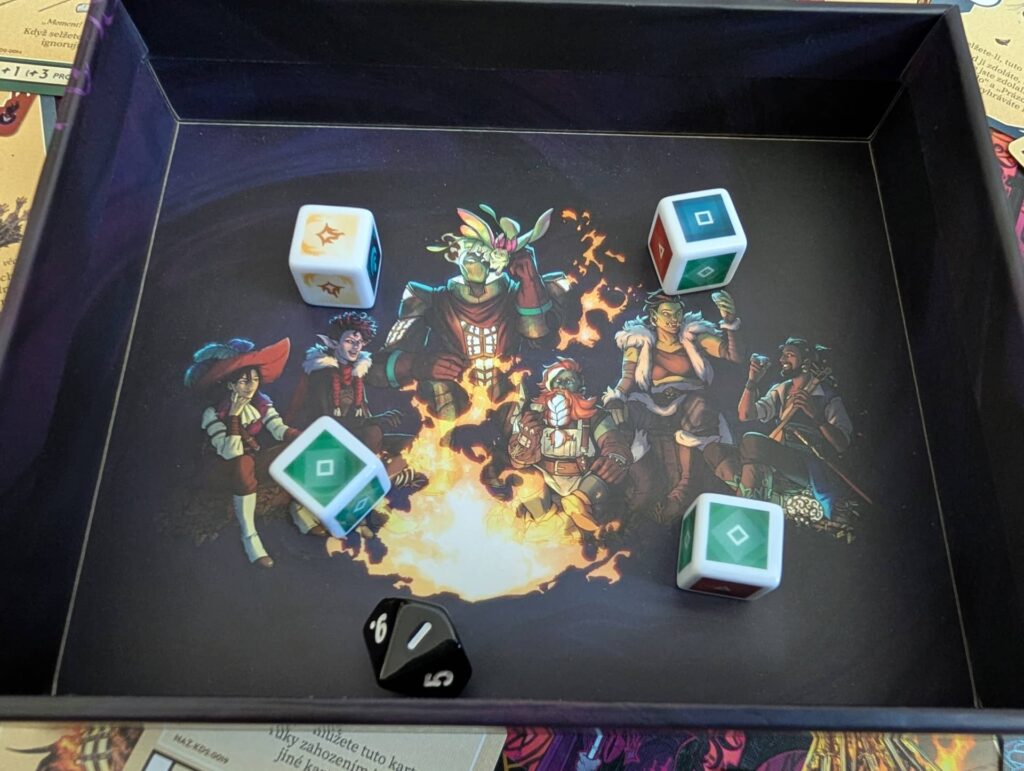 Rodozář: Pohrdova pevnost - víko jako dice tray