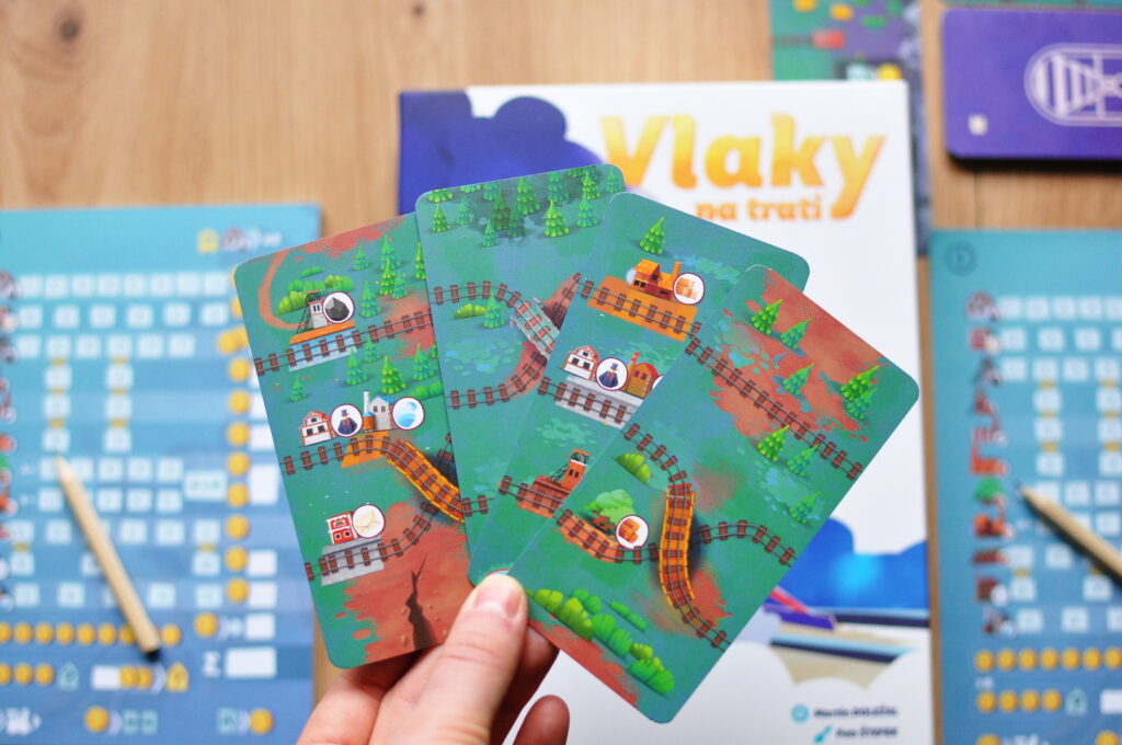 Vlaky na trati - áčkové karty železnice