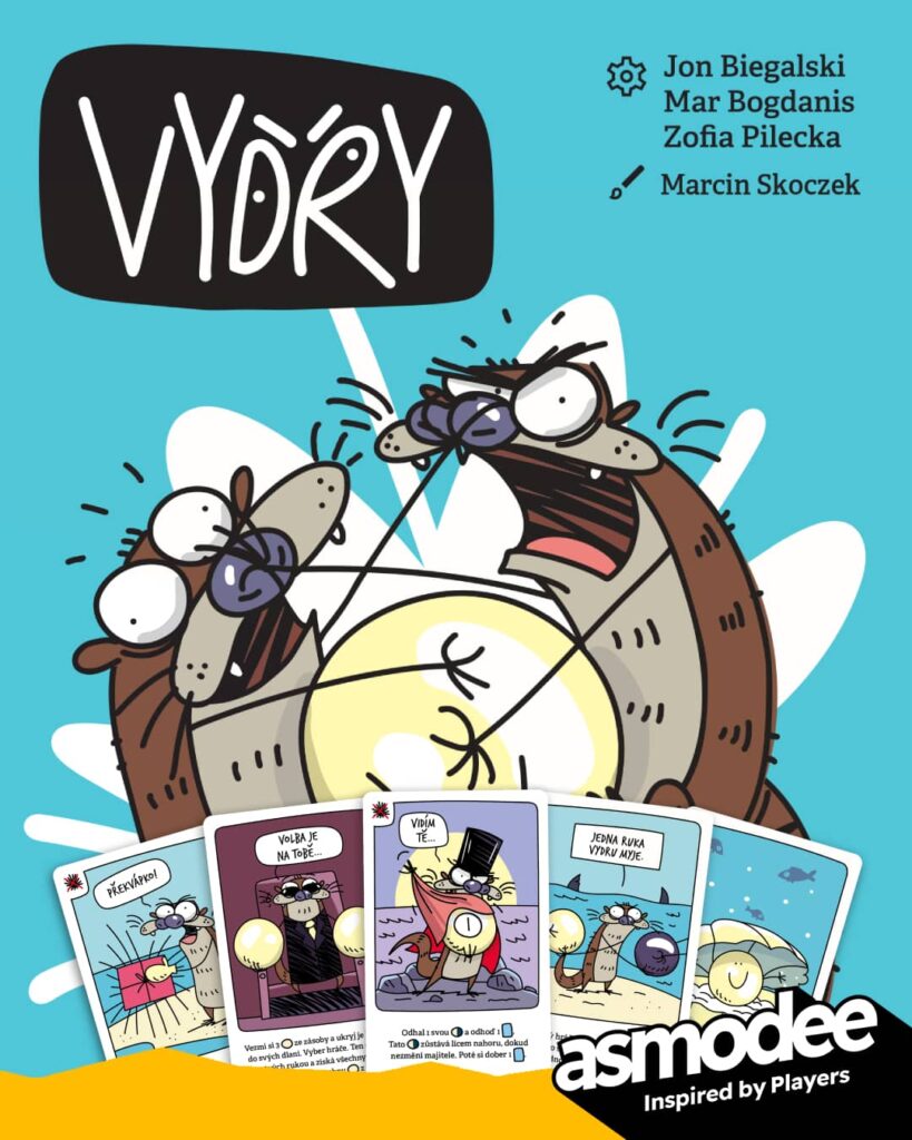 Vydry - oznámení Asmodee