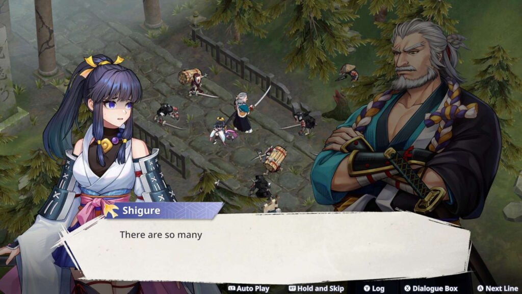 Yasha: Legends of the Demon Blade - dialogové okno