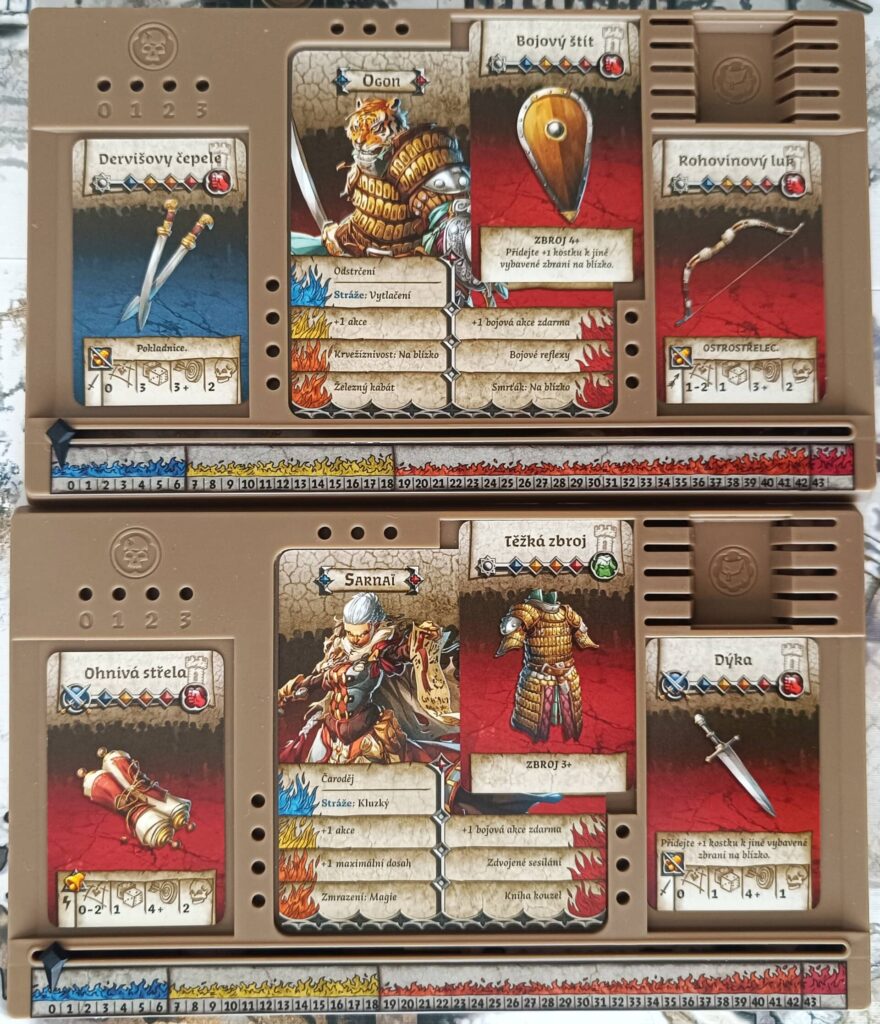 Zombicide Bílá smrt - hráčské desky