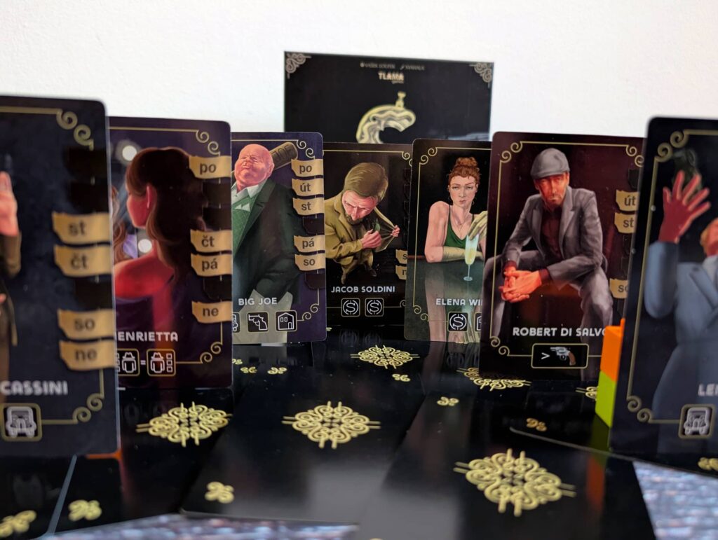Cosca: Ovládni mafii - karty mafiánů