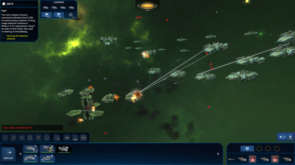 Dust Fleet -  frontal attack